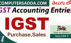 GST Accounting Entries in Tally-Part-2 – Purchase & Sales (IGST)
