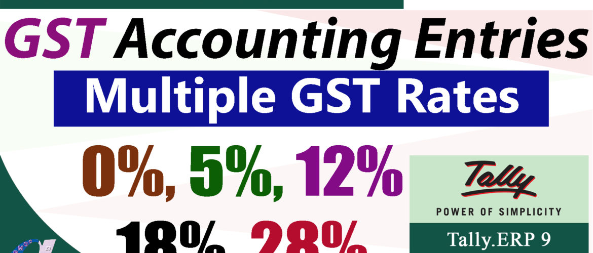 GST Accounting Entries in Tally – Part-3 -Multiple GST Rates