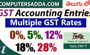 GST Accounting Entries in Tally – Part-3 -Multiple GST Rates