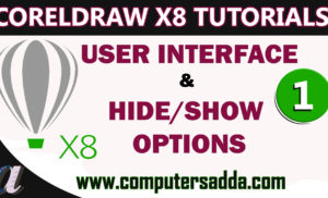 CorelDRAW User interface , Hide/Show Option’s