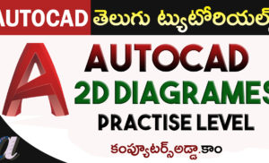 AutoCAD 2D Drawing’s-Page 3 (Basic Level)
