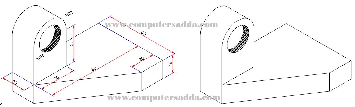AutoCAD Isometric Drawing’s (Practice Level) – Computers adda