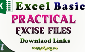 Word & Excel Basic Practical Excise Files (Download & Practice)
