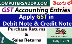Apply GST in Debit Note & Credit Note (GST Returns)