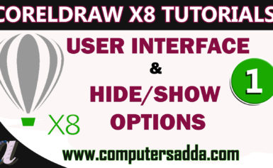 CorelDRAW User interface , Hide/Show Option’s