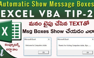 How to Show Message Boxes (Open/close) Excel VBA Tip-2