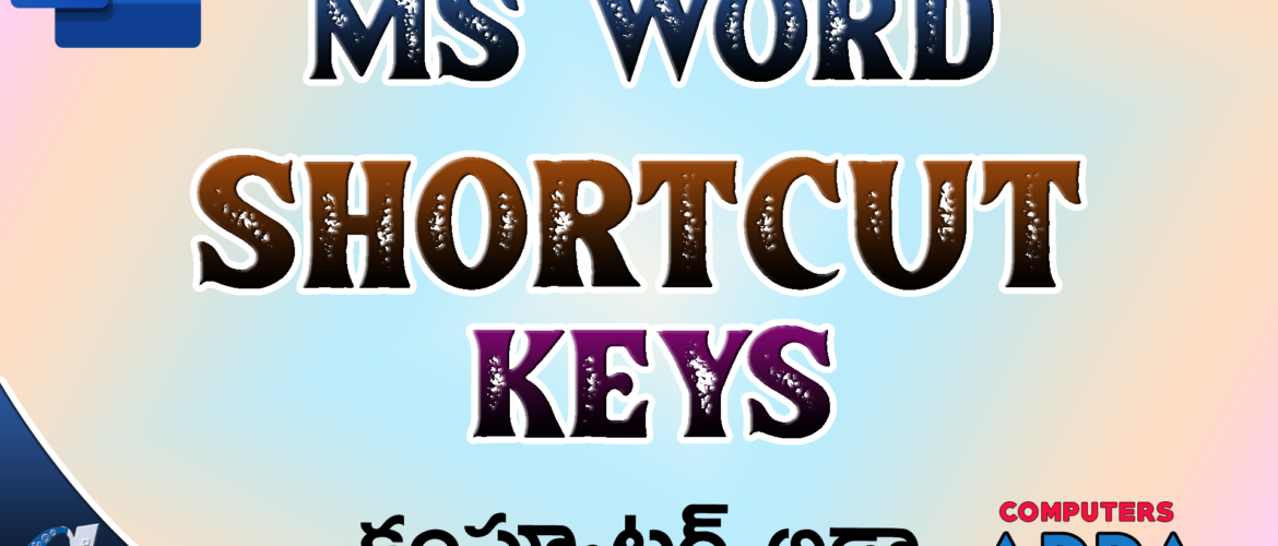 Ms-Word Complete Shortcut Keys