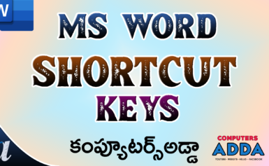 Ms-Word Complete Shortcut Keys