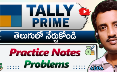 Tally Prime in Telugu Practice Problems ( 28 Groups )